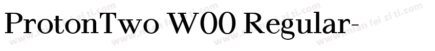 ProtonTwo W00 Regular字体转换